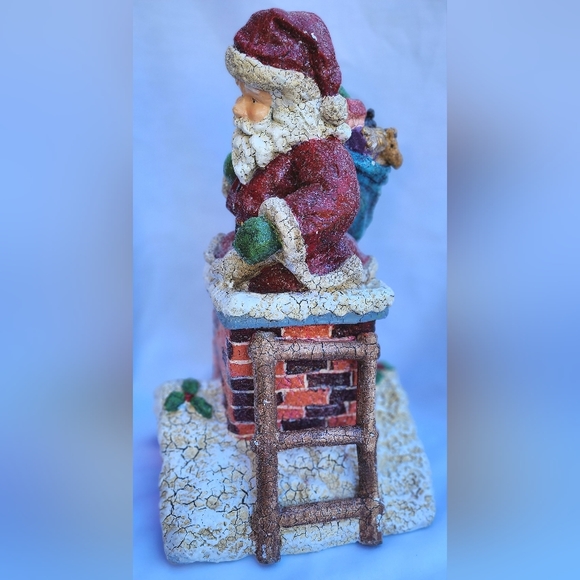 21" Vintage Plaster Mâché Santa Claus "Up on the Housetop" - Picture 2 of 4